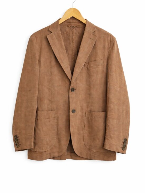 L.B.M. 1911 Other - L.B.M. 1911 | Brown Linen Cotton Blazer Made in Italy – Men’s 50R